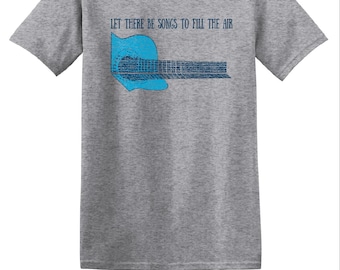 Let there Be Songs To Fill The Air Grateful Dead Ripple Distressed TEE