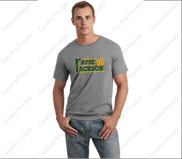 Brett Favre Keith Jackson 1996 Election Style Green Bay Tee Etsy