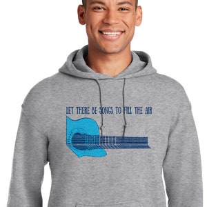 Let there Be Songs To Fill The Air Grateful Dead Ripple Distressed Hoody