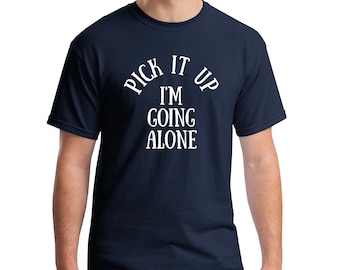 Euchre Loner T-Shirt FUNNY Navy TEE