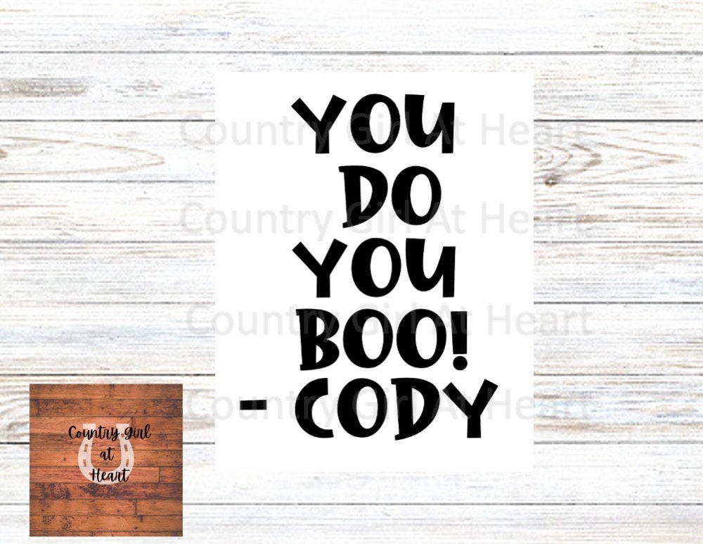 You Do You Boo SVG Etsy
