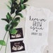 Baby Reveal “Here we grow again”- White Bodysuit - Baby Announcement