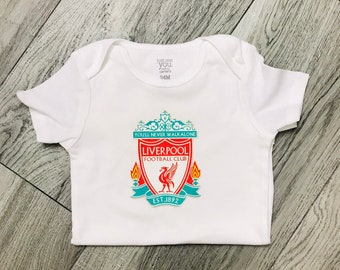 personalised liverpool baby grow