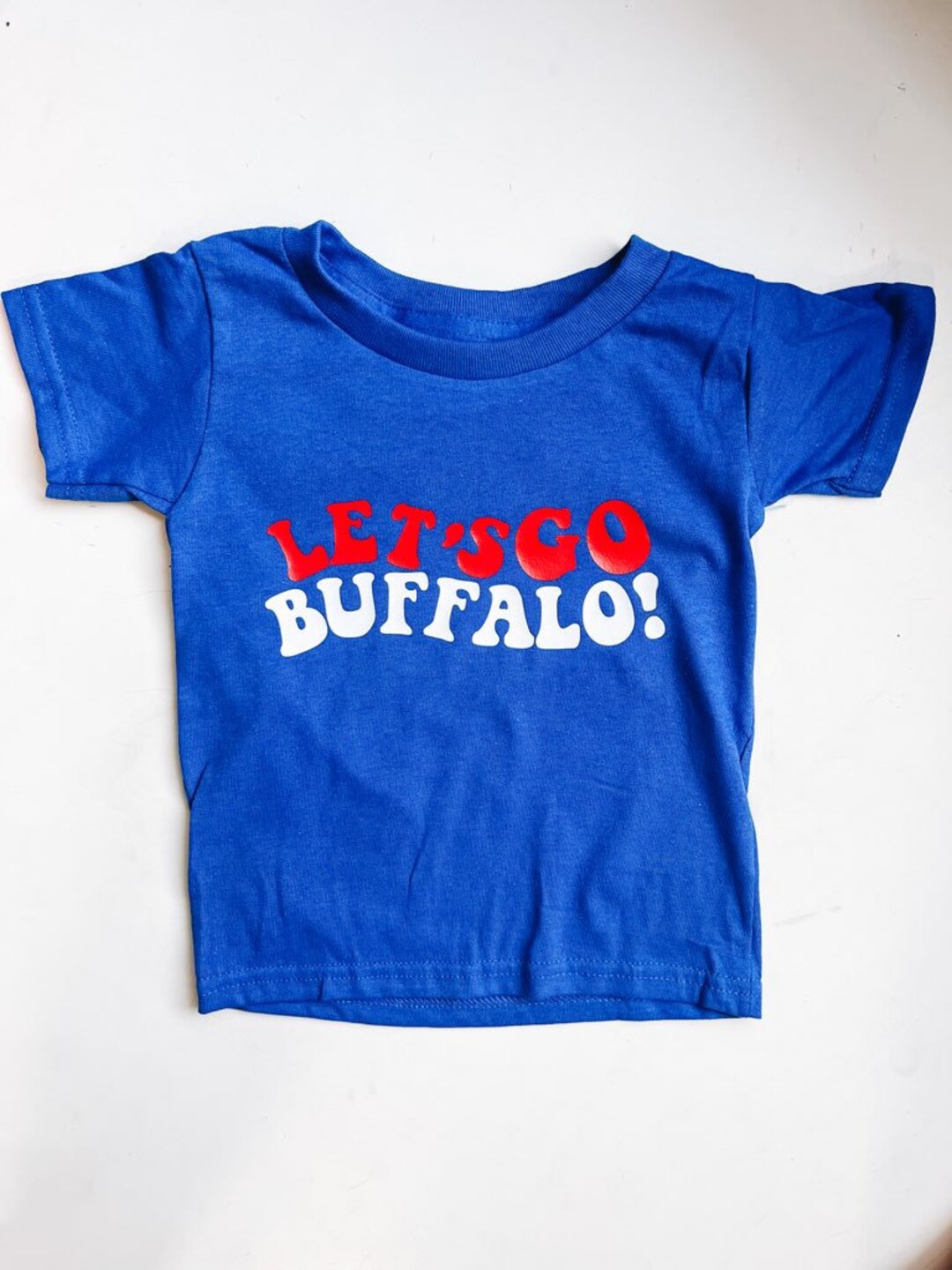 Lets Go Buffalo Football Toddler Crewneck Tshirt Etsy
