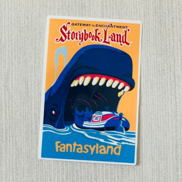 Disneyland Posters, Poster Sticker, Disney Sticker, Disneyland, Hydroflask Sticker, Waterproof Sticker, Laptop Sticker, Sticker