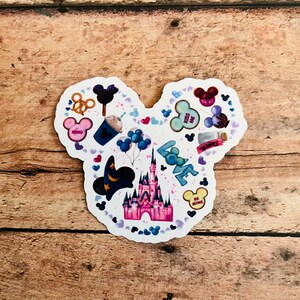 Sticker, Waterproof Sticker, Laptop Sticker, Funny Sticker, Disney Sticker, Disney, Disneyland, Mickey, Best Seller, Love