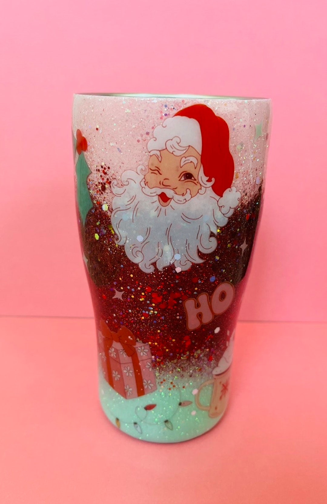 Tumbler Christmas Gifts for Her Gifts Santa Glitter Etsy