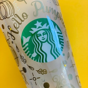 | d’automne | Tumbler d’automne | aux épices à la citrouille Starbucks Tumbler | Starbucks Cold Cup | Tumblers | Tumblers à paillettes | | cadeaux de Noël Cadeaux | Cadeau