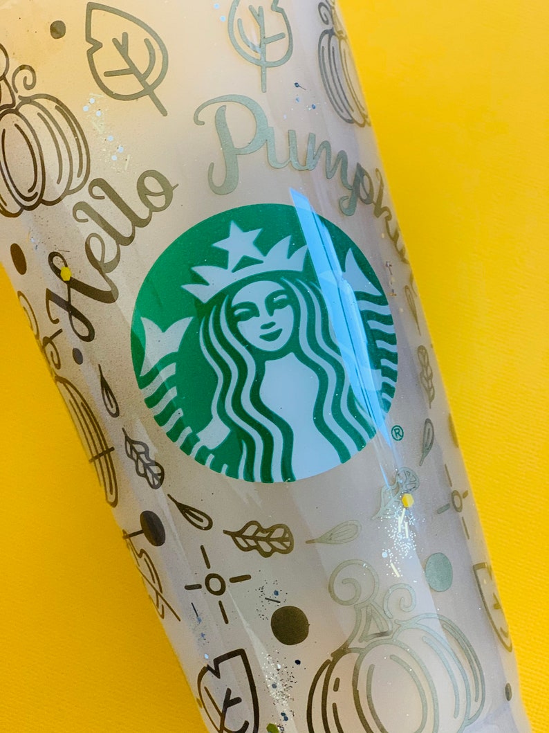 Christmas Gift Starbucks Cold Cup Fall Tumbler Pumpkin Spice Gift Gifts Tumblers Starbucks Tumbler Fall Glitter Tumblers