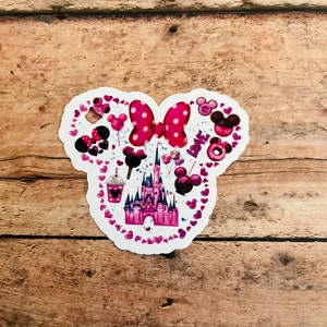 Mickey Castle, Minnie, Sticker, Waterproof Sticker, Laptop Sticker, Funny Sticker, Disney, Disneyland, Mickey Sticker, Disney Parks, Best