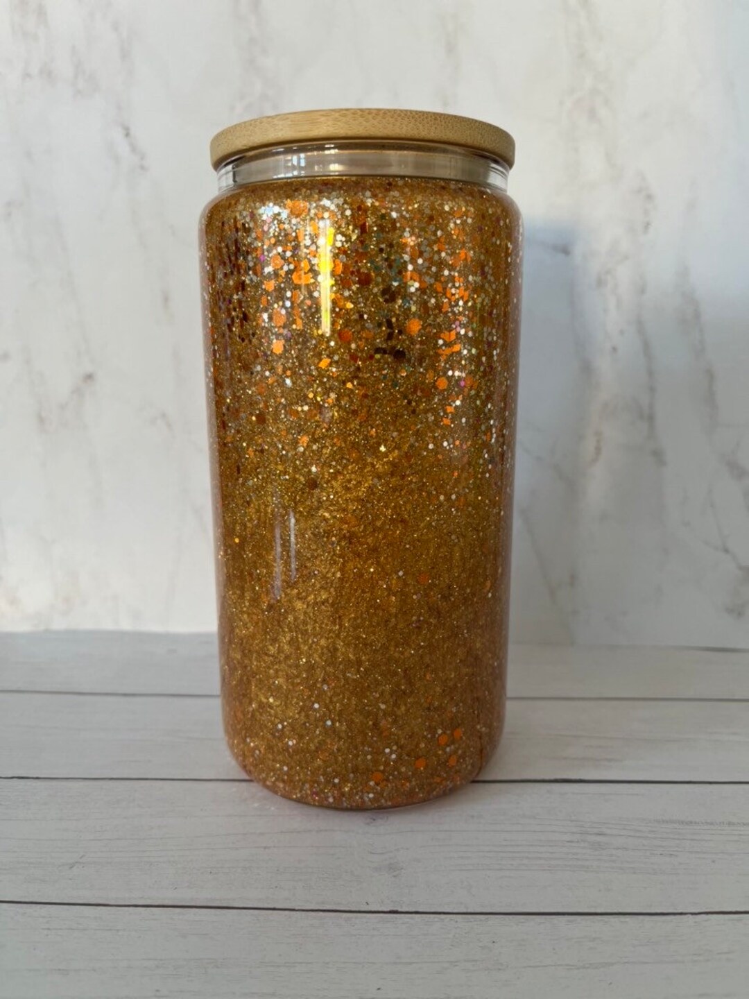 Glitter Globe Tumbler Libbey Glass Glitter Shaker Libbey Etsy