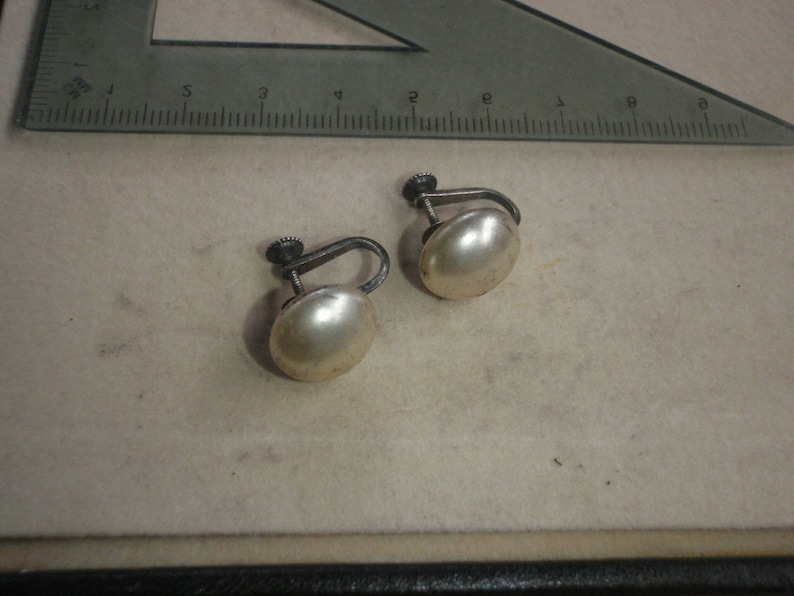 vintage clip on quality earrings 1950s
