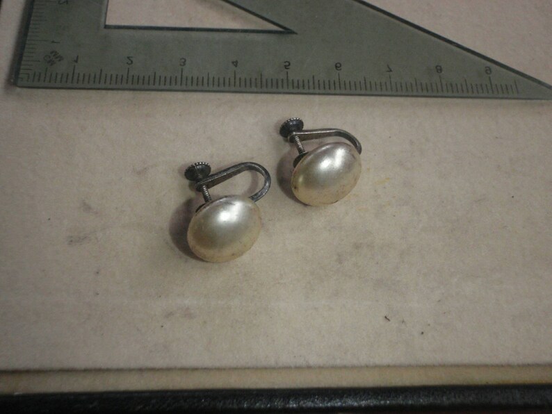 vintage clip on quality earrings 1950s