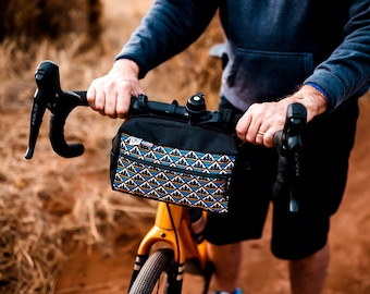 Handlebar Bag for Bike | Bikepacking Bags | Commuting Bike Bag | Gravel | Mountain Bike | Mountain Mosaic