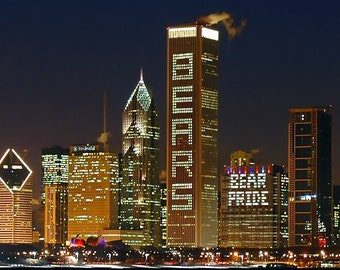Chicago Bears skyline - Super Bowl XLI - Fine art print