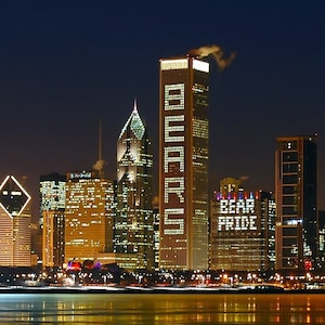 Chicago Bears skyline - Super Bowl XLI - Fine art print