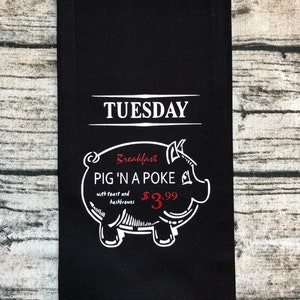 Supernatural Pig In a Poke Dishtowel