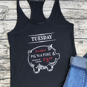 Supernatural Pig In a Poke Racerback Tank