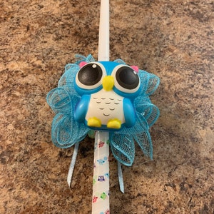 Boy’s Owl Easter Candle Lambatha