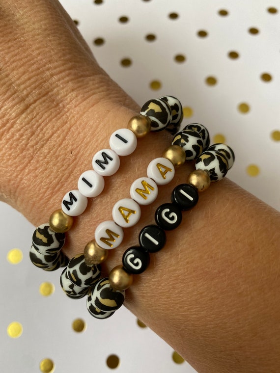Cheetah Print Personalized Bracelet New Color Etsy