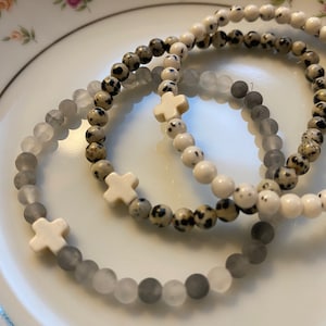 Faith Over Fear Cross Bracelet