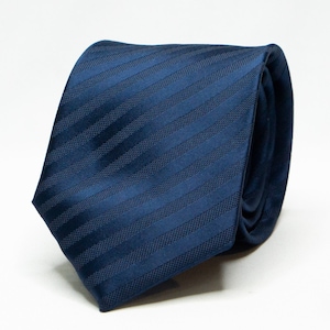 Navy Blue Tie Navy Blue Stripe Tie Blue Wedding Tie Groomsmen Wedding Necktie Groom Suit Blue Necktie For Men Gift for Him