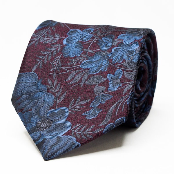 mens burgundy tie set