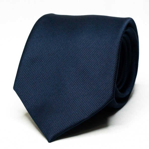 Cravate bleu marine unie bleu marine pour garçons d'honneur Cravate assortie pour costume de mariage