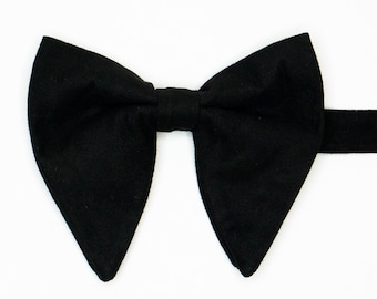 Black Bow Tie For Wedding Butterfly Suede Bow Tie for Men Wedding Suit Saki Bow Tie for Groomsmen