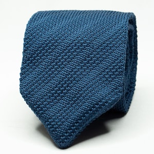 Steel Blue Knit Tie Men&#39;s Knit Grenadine Tie Light Blue Wedding Tie Groomsmen Party Necktie Groom Suit Tie Formal Event Stripe Tie Gift