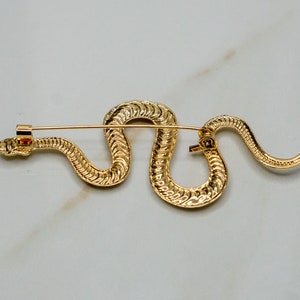 Gold Snake Lapel Pin Gold Serpent Brooch For Suit Men Fashion Luxury Pin Lapel Pins Men image 4