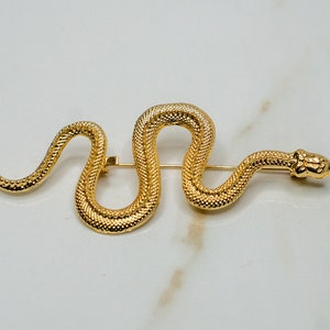 Gold Snake Lapel Pin Gold Serpent Brooch For Suit Men Fashion Luxury Pin Lapel Pins Men image 2