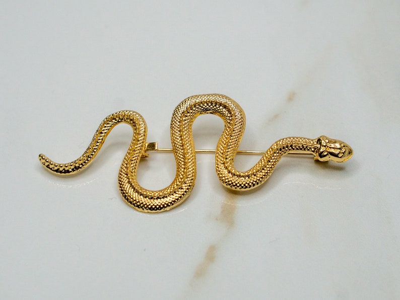 Gold Snake Lapel Pin Gold Serpent Brooch For Suit Men Fashion Luxury Pin Lapel Pins Men image 2