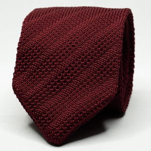 Burgundy Knit Tie Men&#39;s Knit Grenadine Tie Red Wedding Tie Groomsmen Maroon Tie Wedding Party Necktie Groom Suit Tie Formal Event Tie