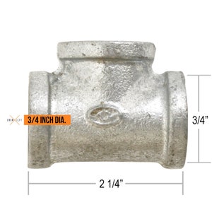 Industrial Pipe Hardware - T Fitting 3/4&quot; Diameter