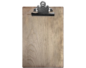 Weathered Wood Clipboard 6" x 9" Photo Display