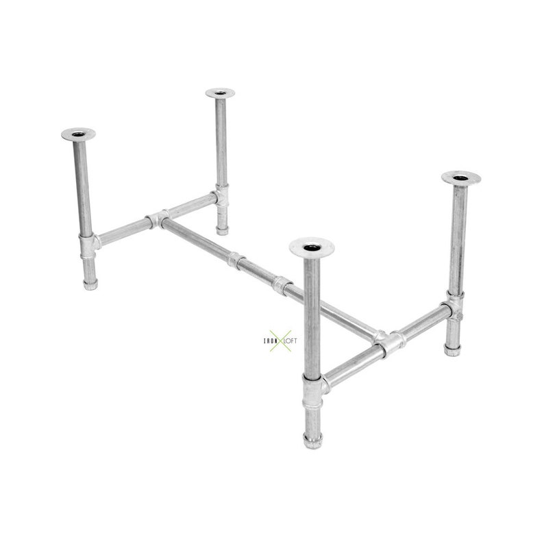 Industrial Pipe Coffee Table Base Kit image 1