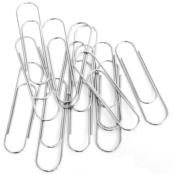 Jumbo Metal Paper Clips 4 12 Pack Shiny Metal 