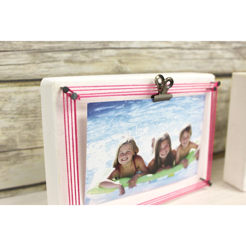 String Art for Kids DIY Wood Block String Art Photo Frame Etsy