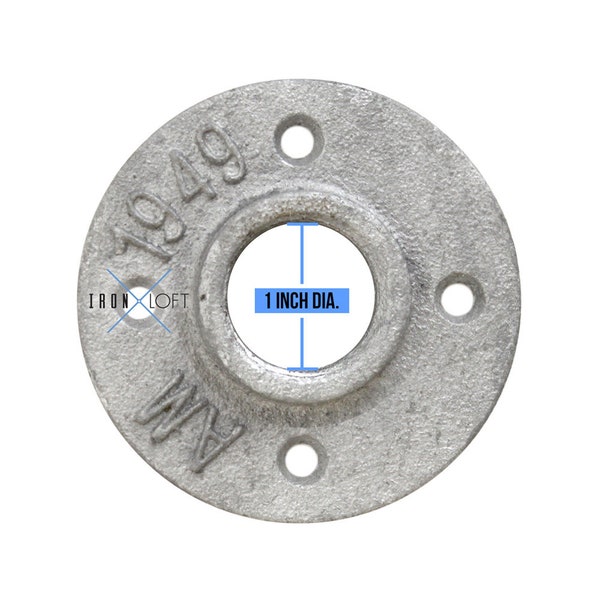 Industrial Pipe Hardware Flange - 1 Inch Dia