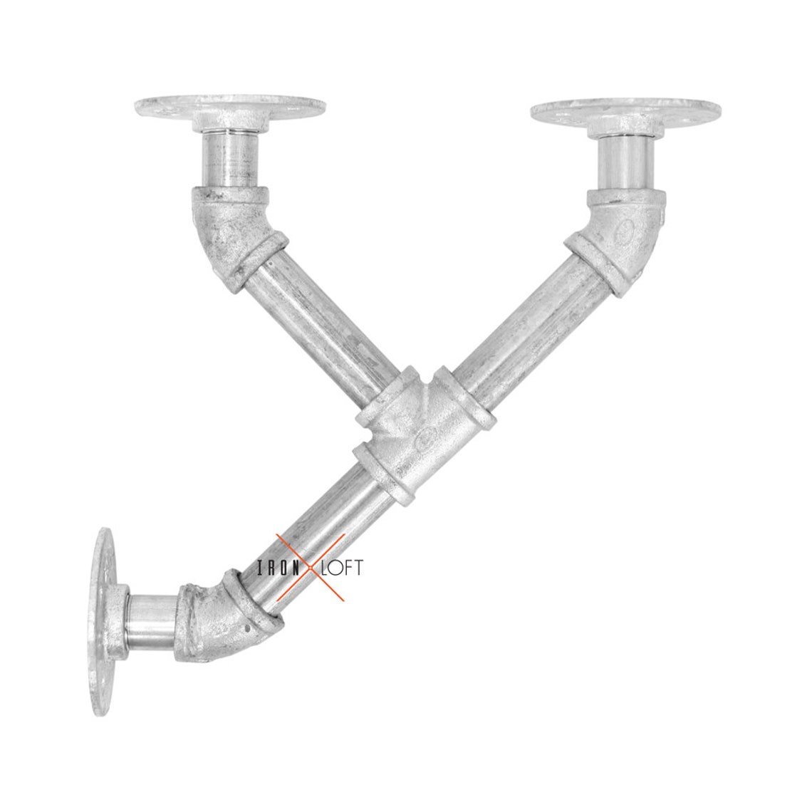 Industrial Pipe Corbel Shelf Bracket Kit - 3/4 Inch Pipe - Etsy