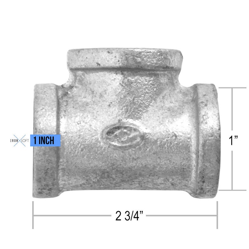 Industrial Pipe Hardware Tfitting 1 Inch Dia Etsy