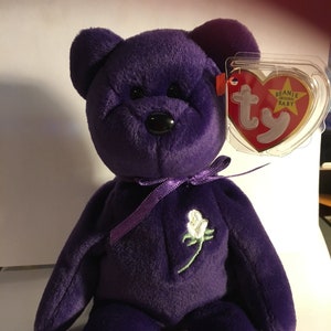 Purple bear beanie baby price discount