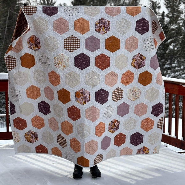 Hexie Quilt - Etsy