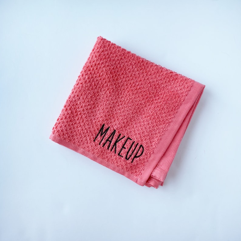 Makeup Wash Cloth Embroidered Makeup Removal Personalized Etsy