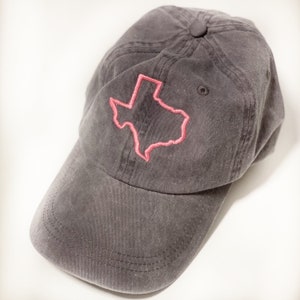 Texas Hat | Texas Baseball Cap | Monogrammed Hat | Monogrammed Texas Hat | Texas Cotton Hat | Women&#39;s Gift | Women&#39;s Hat | Texas Gift