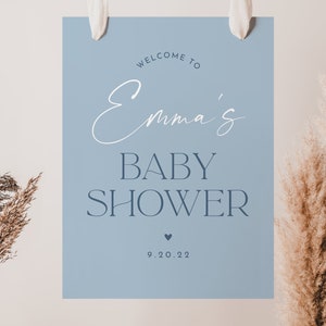 RONAN | Baby Shower Welcome Sign, Oh Boy Baby Shower, Editable Baby Shower Welcome Sign, Boy Baby Shower, Welcome Sign, It's a boy