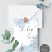 Oh Boy Baby Shower Invitation Template, Boy Baby Shower Invites Blue Watercolor, Printable Invite Editable Invitation, Elegant Baby Shower