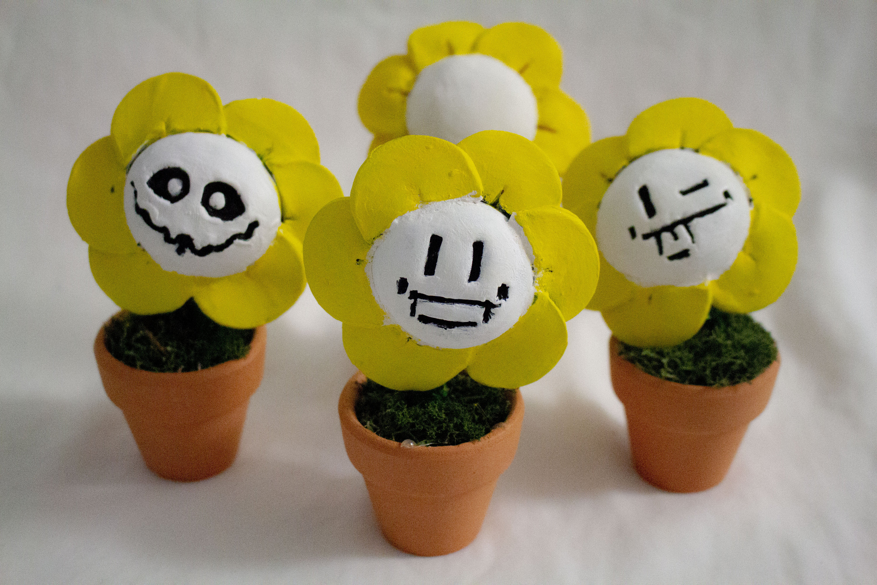 Flowey Plush Inspired by Undertale , Flower Plush (Unofficial