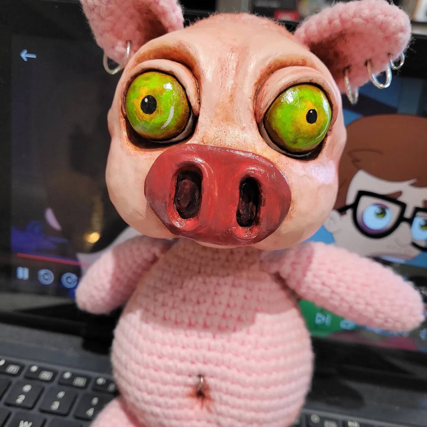 Z Piggies, Hungry Crochet Pig Doll - Etsy